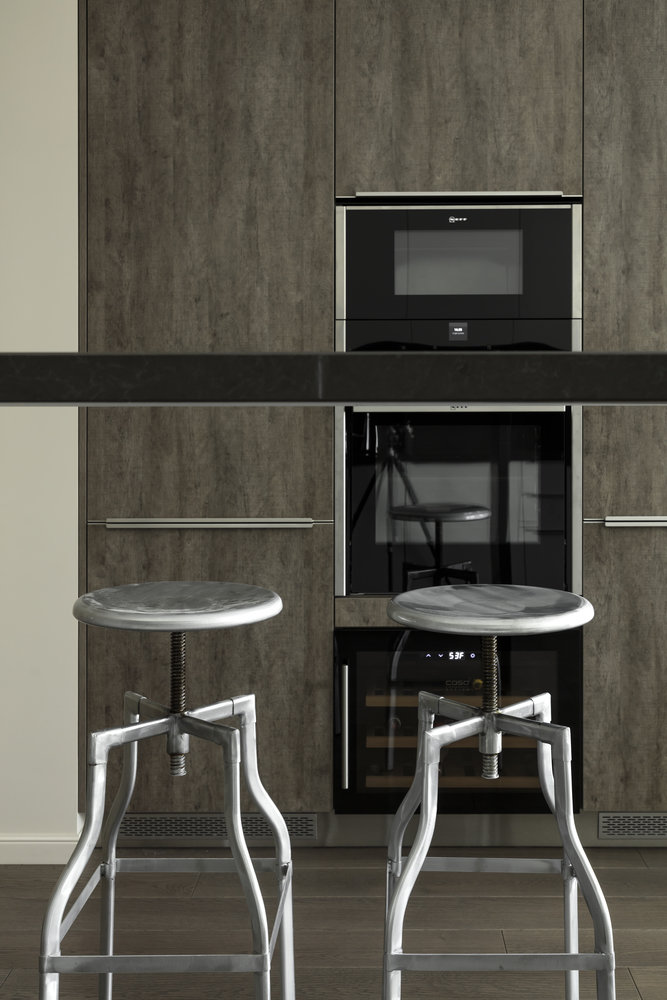 Фотография: Кухня и столовая в стиле Современный, Квартира, Проект недели, Москва, Евгения Матвеенко, FlatsDesign, Монолитный дом, 4 и больше, Более 90 метров – фото на INMYROOM Фотография: Кухня и столовая в стиле Современный, Квартира, Проект недели, Москва, Евгения Матвеенко, FlatsDesign, Монолитный дом, 4 и больше, Более 90 метров – фото на INMYROOM