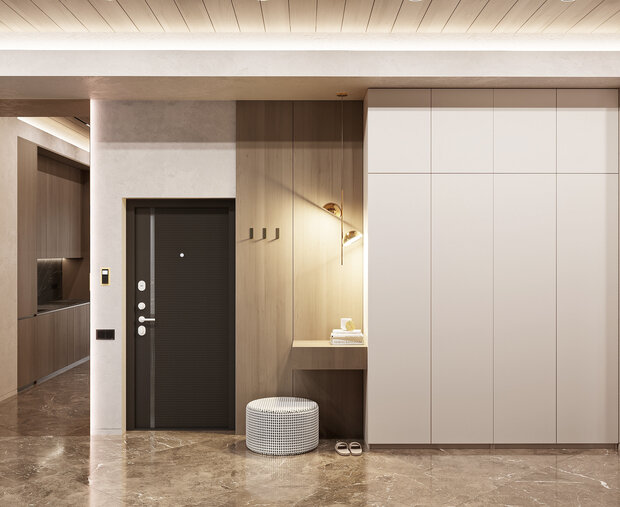 Фото из портфолио Проект квартиры в минимализме – фотографии дизайна интерьеров на INMYROOM