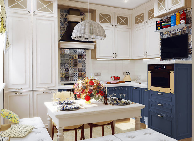 Фотография: Кухня и столовая в стиле Прованс и Кантри – фото на INMYROOM
