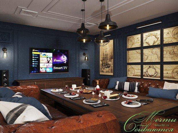 Фото из портфолио Бильярд на крыше – фотографии дизайна интерьеров на INMYROOM