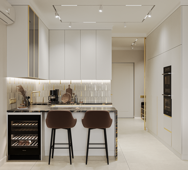 Фото из портфолио Дизайн-проект квартиры в ЖК «Avant (Авант)» в стиле неоклассика – фотографии дизайна интерьеров на INMYROOM