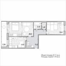 Фото из портфолио Проект "Цвет настроения синий" – фотографии дизайна интерьеров на INMYROOM