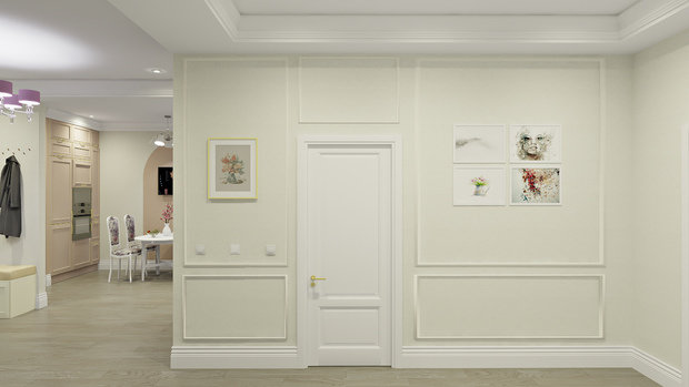 Фото из портфолио Трехкомнатная квартира 142 м2 – фотографии дизайна интерьеров на INMYROOM