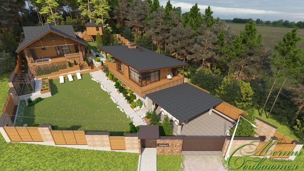 Фото из портфолио Загородная усадьба "Горный воздух" – фотографии дизайна интерьеров на INMYROOM