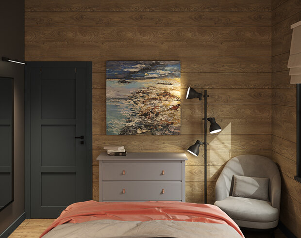 Фотография: Спальня в стиле Скандинавский, Современный, Дом, Проект недели, Дача, 4 и больше, Более 90 метров, Владимирская область, Items Bureau – фото на INMYROOM