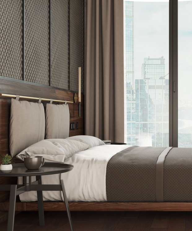 Фото из портфолио Спальня в стиле Лофт – фотографии дизайна интерьеров на INMYROOM