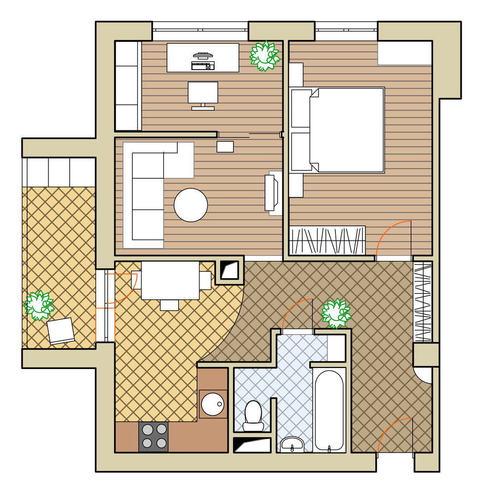 Фотография: Планировки в стиле , Квартира, Дома и квартиры, Перепланировка, II-67 – фото на INMYROOM Фотография: Планировки в стиле , Квартира, Дома и квартиры, Перепланировка, II-67 – фото на INMYROOM