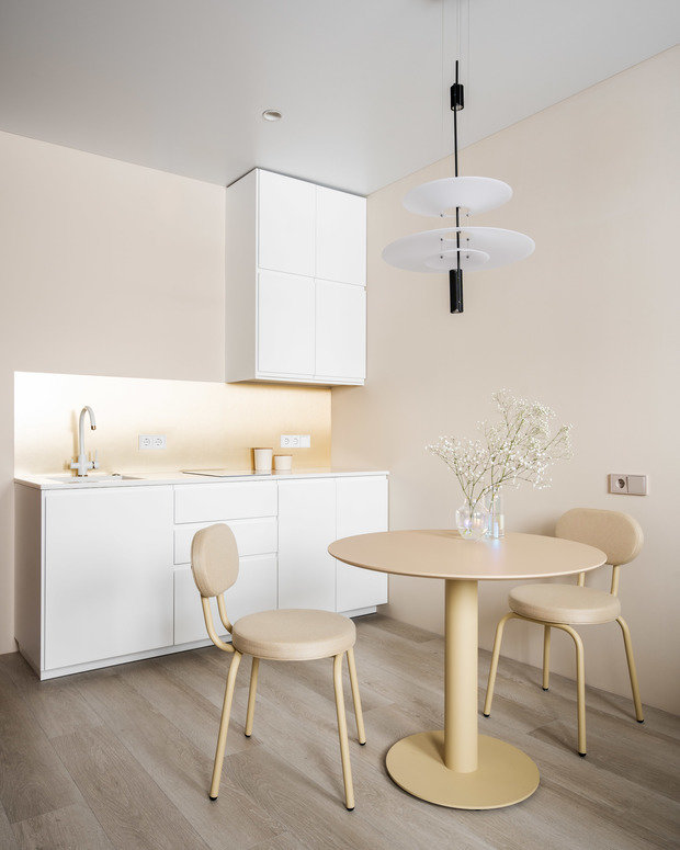 Фотография: Кухня и столовая в стиле Современный, Минимализм, Квартира, Студия, Проект недели, Санкт-Петербург, до 40 метров, Avoid Bad Architecture – фото на INMYROOM