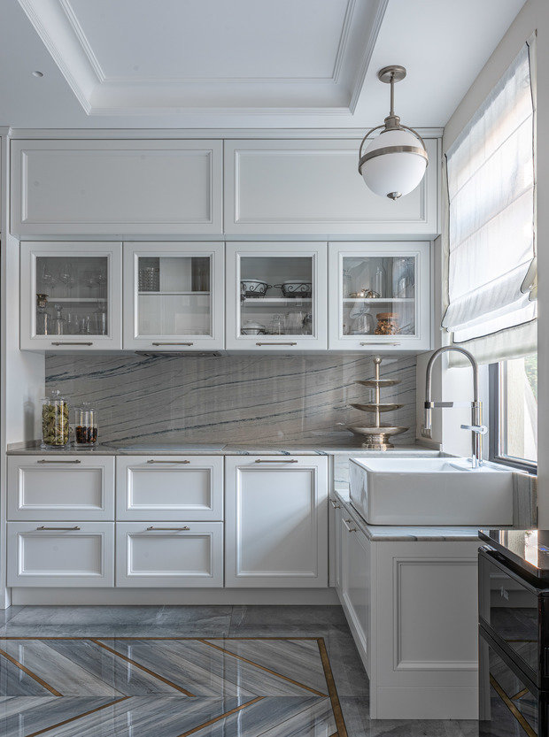 Фотография: Кухня и столовая в стиле Классический, Современный, Дом, Проект недели, Дом и дача, Московская область, 4 и больше, Более 90 метров, Екатерина Реброва – фото на INMYROOM