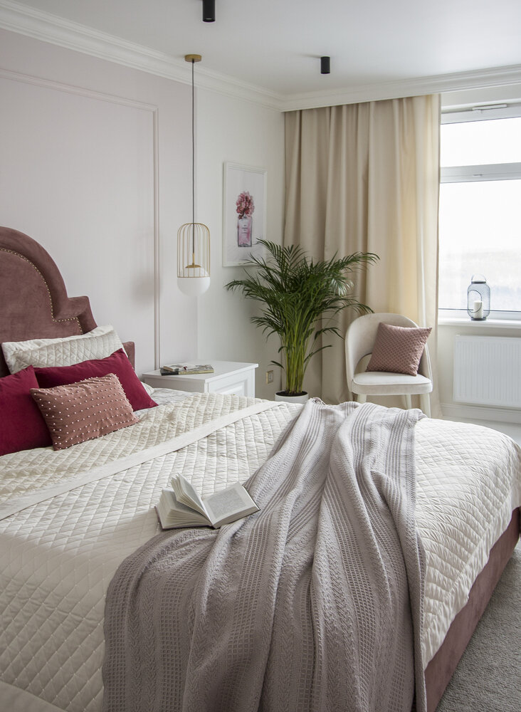 Фотография: Спальня в стиле Современный, Квартира, Проект недели, Москва, 2 комнаты, 40-60 метров, Катерина Кулакова – фото на INMYROOM Фотография: Спальня в стиле Современный, Квартира, Проект недели, Москва, 2 комнаты, 40-60 метров, Катерина Кулакова – фото на INMYROOM