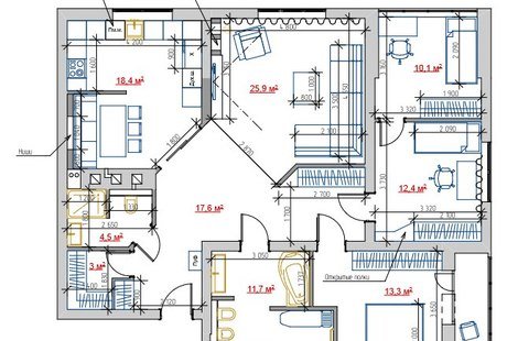 ЖК Ямайка Саратов 3к.кв. Проект #Геометриум