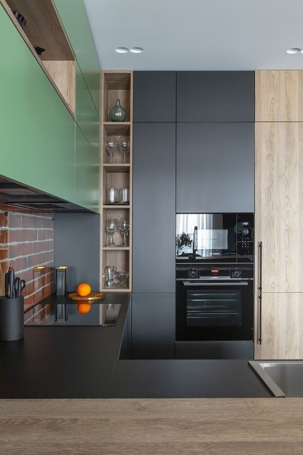 Фотография: Кухня и столовая в стиле Лофт, Современный, Проект недели, 3 комнаты, 60-90 метров – фото на INMYROOM