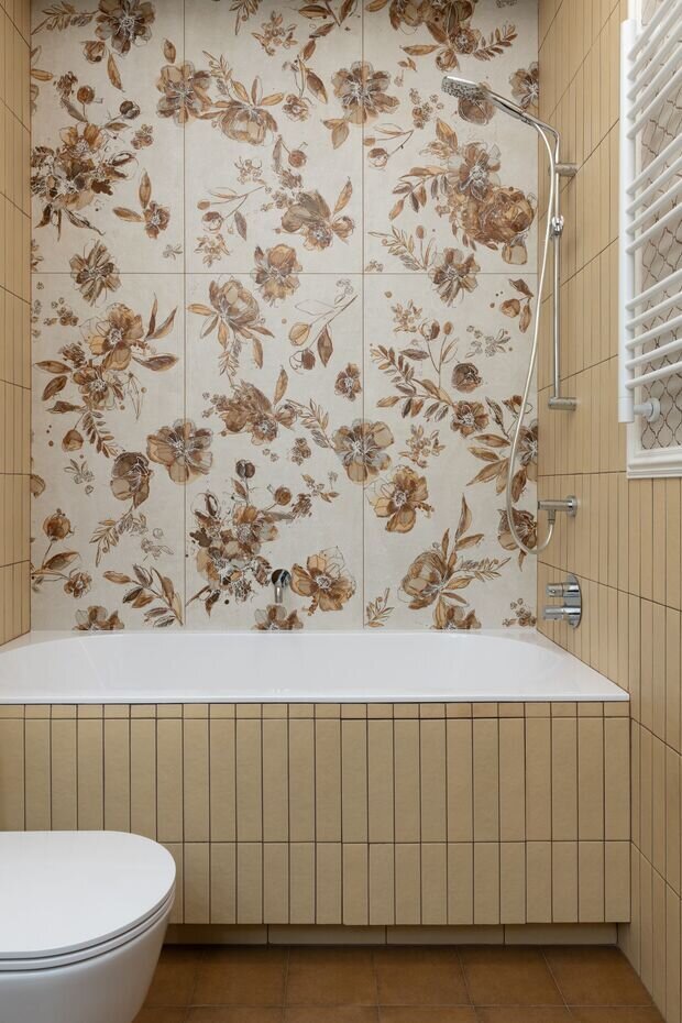 Фотография: Ванная в стиле Классический, Современный, Эклектика, Квартира, Проект дня, Ростов-на-Дону, 3 комнаты, Более 90 метров, Эксклюзивные проекты, Алла Пляшник, Виктория Щербакова – фото на INMYROOM