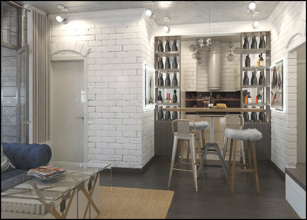 Фото из портфолио Лофт – фотографии дизайна интерьеров на INMYROOM