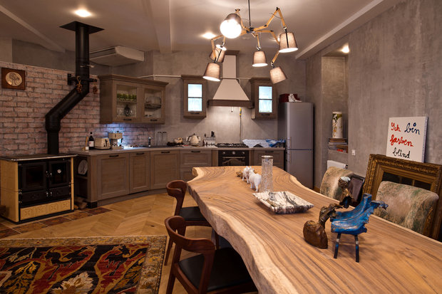 Фотография: Кухня и столовая в стиле Эклектика, Эко, Квартира, Проект недели – фото на INMYROOM