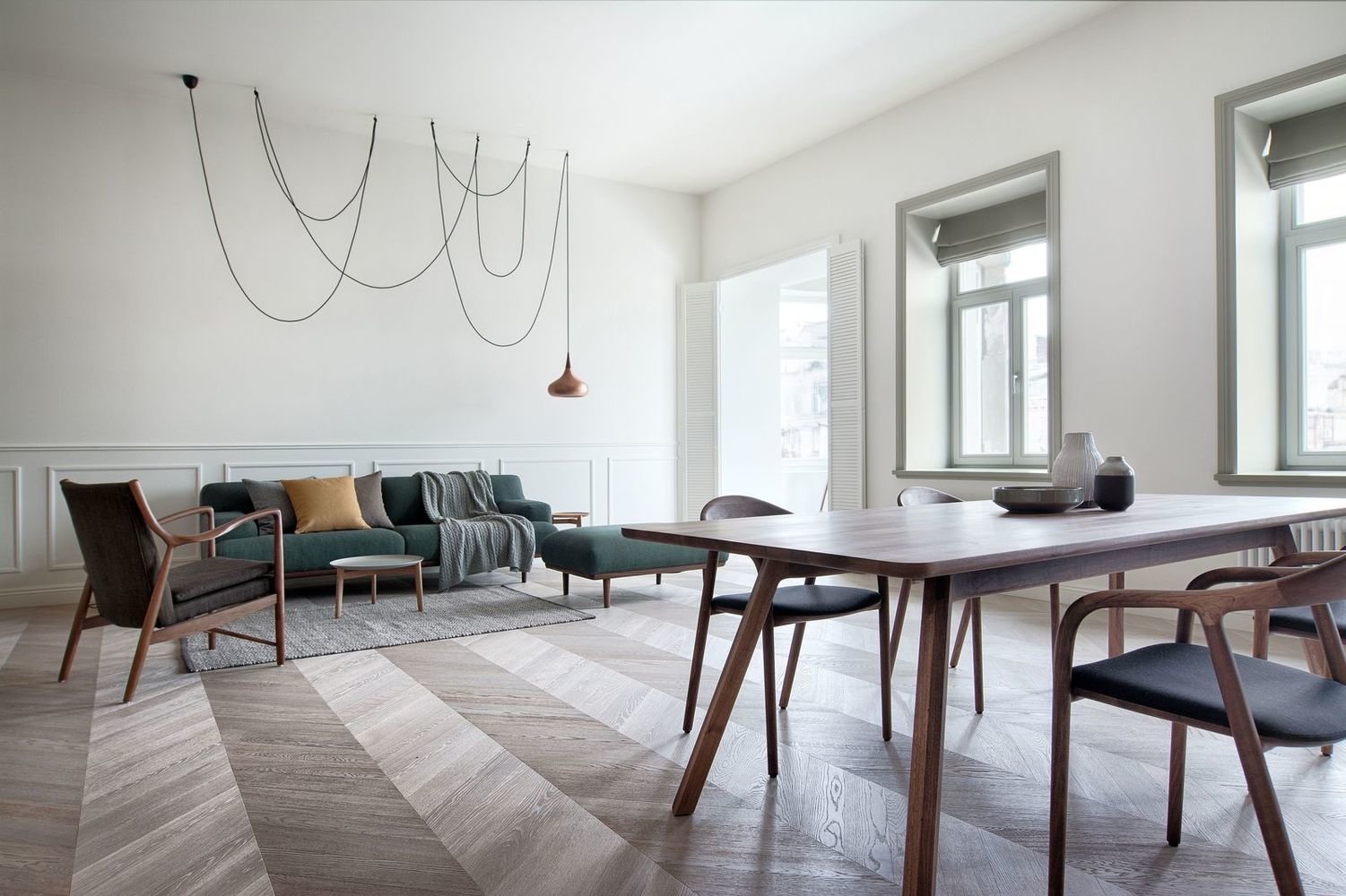 Фотография: Гостиная в стиле Минимализм, Эклектика, Квартира, Проект недели, Санкт-Петербург, Кирпичный дом, 4 и больше, Более 90 метров, INT2architecture – фото на INMYROOM