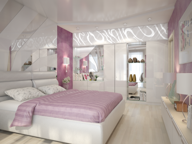 Фотография: Спальня в стиле Современный, Хай-тек – фото на InMyRoom.ru