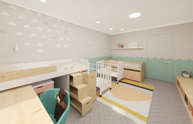 Фото из портфолио Дизайн детской "Рыбки и Трансформеры" – фотографии дизайна интерьеров на INMYROOM