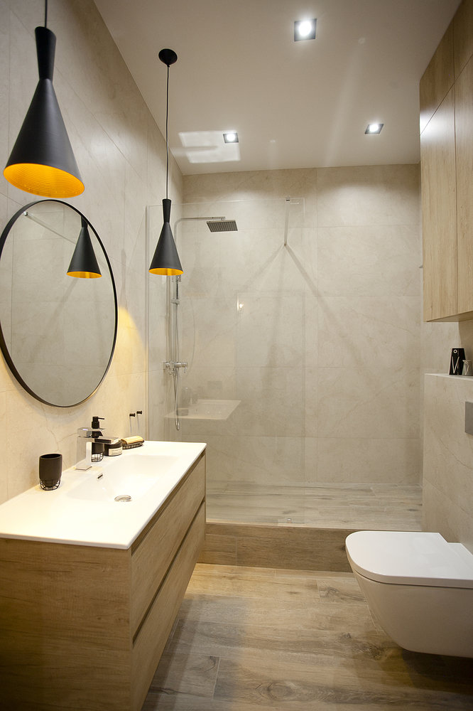 Фотография: Ванная в стиле Современный, Квартира, Проект недели, Москва, 1 комната, 40-60 метров, Аделина Шарапова – фото на INMYROOM Фотография: Ванная в стиле Современный, Квартира, Проект недели, Москва, 1 комната, 40-60 метров, Аделина Шарапова – фото на INMYROOM