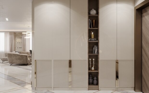 Фото из портфолио Дизайн интерьера квартиры для молодой девушки в стиле ар-деко – фотографии дизайна интерьеров на INMYROOM