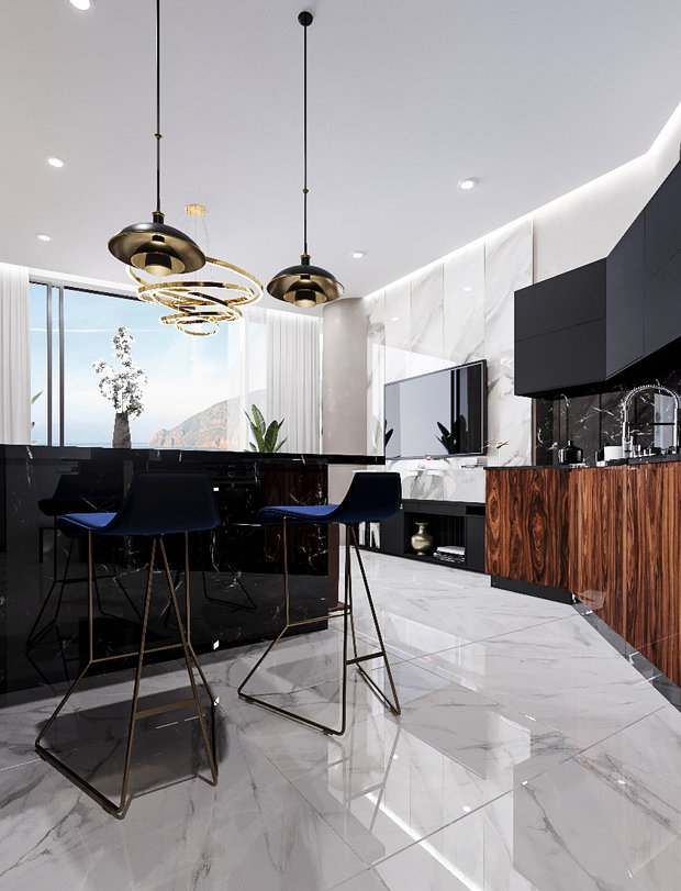 Фото из портфолио Апартаменты 1704 в ЖК Аю-Даг – фотографии дизайна интерьеров на INMYROOM