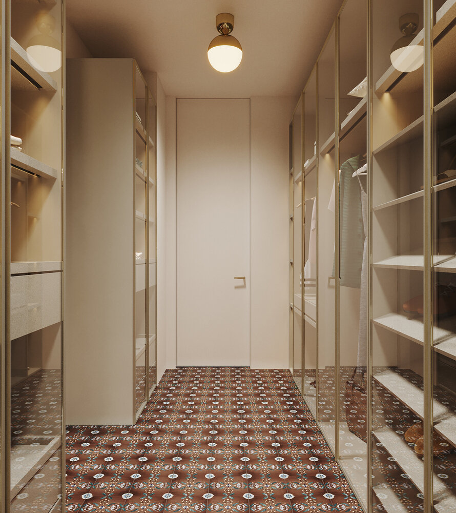 Фотография: Гардеробная в стиле Эклектика, Квартира, Проект дня, Москва, 3 комнаты, Более 90 метров, Оксана Заварзина, Евгений Шевченко – фото на INMYROOM