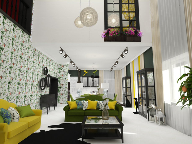 Фото из портфолио Птица счастья и две собаки – фотографии дизайна интерьеров на INMYROOM