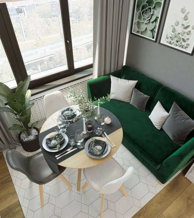 Фото из портфолио ЖК Ясный, квартира в скандинавском стиле – фотографии дизайна интерьеров на INMYROOM