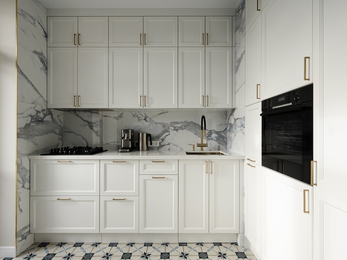 Фотография: Кухня и столовая в стиле Классический, Современный, Минимализм, Квартира, Проект недели, Москва, Сталинка, 3 комнаты, 40-60 метров, UN Buro, Анастасия Потапова – фото на INMYROOM