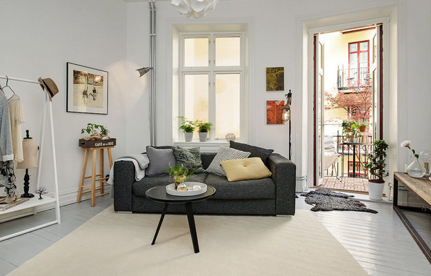 Фотография: Гостиная в стиле Скандинавский, Гид – фото на INMYROOM Фотография: Гостиная в стиле Скандинавский, Гид – фото на INMYROOM