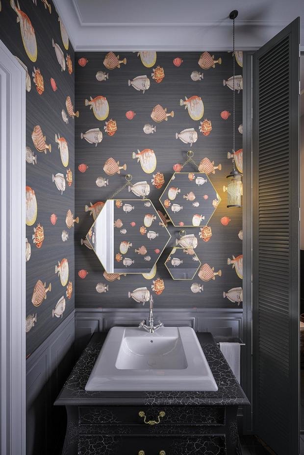 Фотография: Ванная в стиле Прованс и Кантри, Классический, Проект недели, Дом и дача, Московская область, Таунхаус, Дмитрий Коротецкий, Виктория Коротецкая, Lab21Studio, дуплекс – фото на INMYROOM