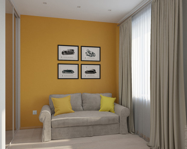 Фото из портфолио Цветной минимализм – фотографии дизайна интерьеров на INMYROOM