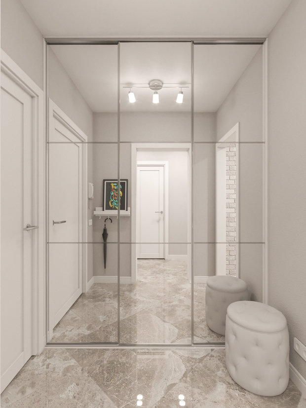 Фото из портфолио Проект однушки в Москве – фотографии дизайна интерьеров на INMYROOM