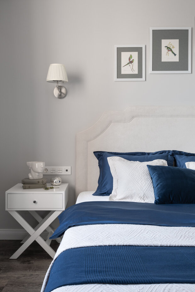 Фотография: Спальня в стиле Классический, Современный, Квартира, Проект недели, Красногорск, Панельный дом, И-155, 4 и больше, Более 90 метров, Вера Шеверденок, Roomba Interior – фото на INMYROOM