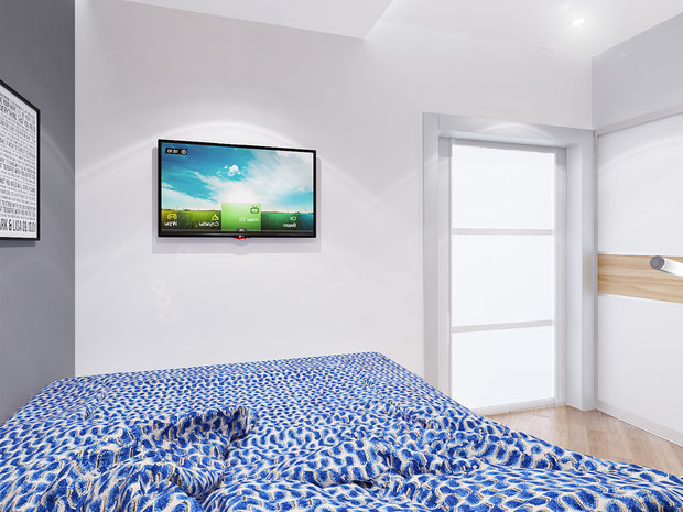 Фотография: Спальня в стиле Скандинавский, Эко, Квартира, Проект недели, новостройка, Монолитный дом, 2 комнаты, 60-90 метров, Тюмень, Kaplun&Osipov – фото на INMYROOM