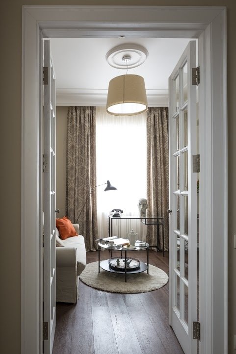 Фотография: в стиле , Современный, Квартира, Проект недели, Москва, Михаил Свистунов, Наталия Заворотищева, «Атмосфера», Старый фонд, Кирпичный дом, 2 комнаты, 40-60 метров – фото на INMYROOM