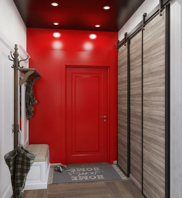 Фото из портфолио Яркая прихожая и функциональная гардеробная – фотографии дизайна интерьеров на INMYROOM