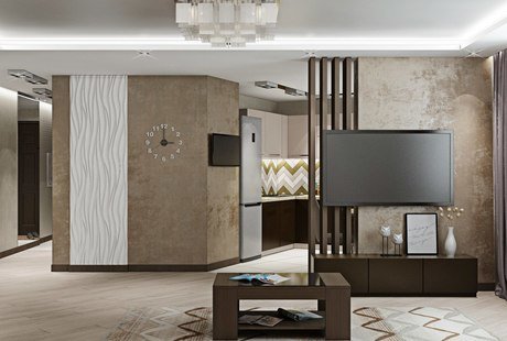 3к.кв. в кофейных тонах в ЖК Черемушки 2 (83 кв.м)