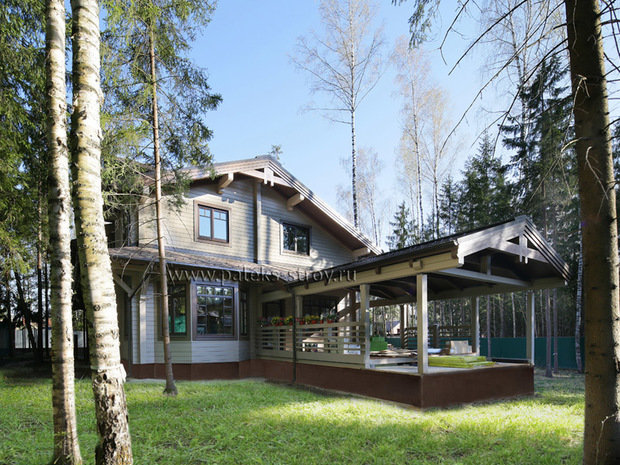 Фото из портфолио Светлый дом из клееного бруса – фотографии дизайна интерьеров на INMYROOM
