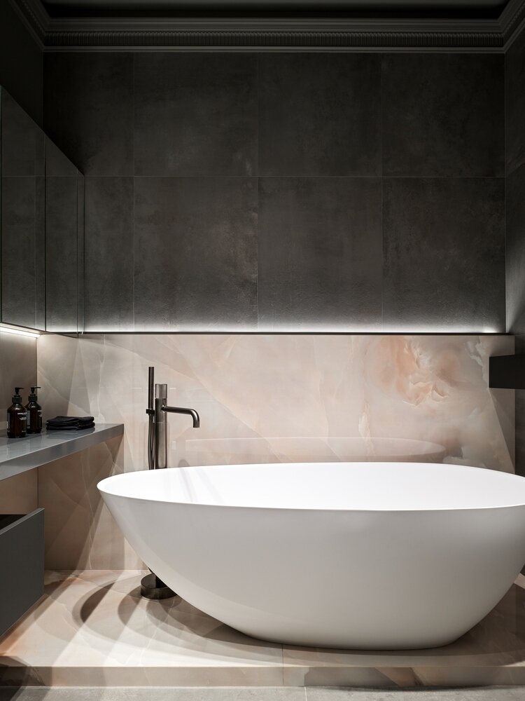 Фотография: Ванная в стиле Современный, Минимализм, Квартира, Проект дня, Москва, Монолитный дом, 3 комнаты, 60-90 метров, JTRoom, Юлия Тазулах – фото на INMYROOM Фотография: Ванная в стиле Современный, Минимализм, Квартира, Проект дня, Москва, Монолитный дом, 3 комнаты, 60-90 метров, JTRoom, Юлия Тазулах – фото на INMYROOM