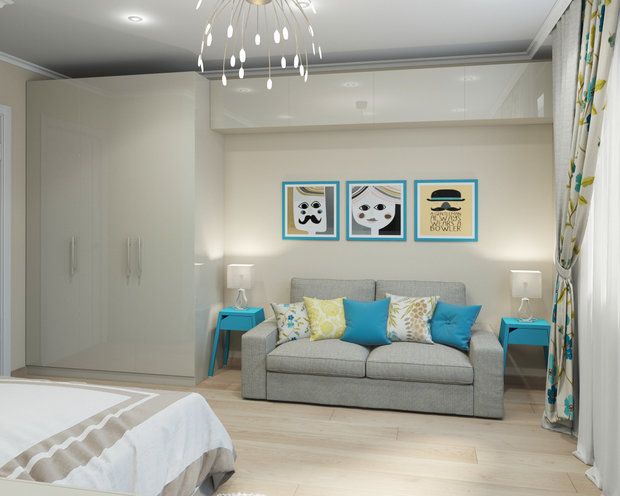 Фото из портфолио Уютная квартира в природных оттенках – фотографии дизайна интерьеров на INMYROOM