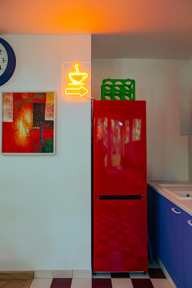 Фотография: Кухня и столовая в стиле Современный, Эклектика, Винтажный, Квартира, Проект дня, Москва, Кирпичный дом, 2 комнаты, 40-60 метров, Павел Фотеев – фото на INMYROOM