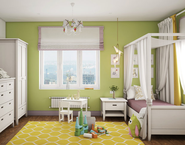 Фотография: Детская в стиле Современный, Квартира, Проект недели, Санкт-Петербург, Монолитный дом, 2 комнаты, 60-90 метров, Наталья Краснобородько – фото на INMYROOM