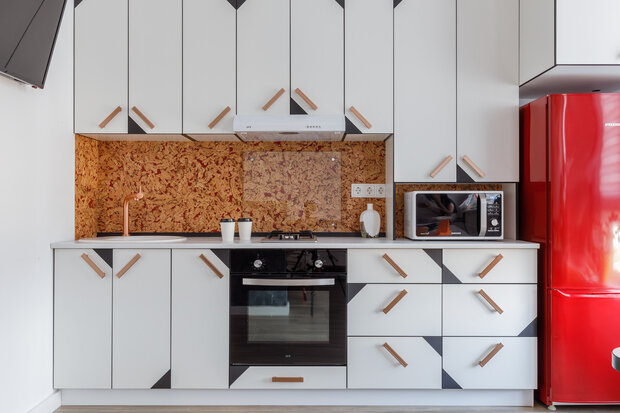 Фотография: Кухня и столовая в стиле Скандинавский, Современный, Эклектика, Малогабаритная квартира, Квартира, Студия, Проект недели, Краснодар, Монолитный дом, до 40 метров, Алена Щербинина – фото на INMYROOM