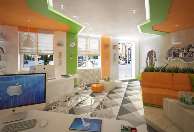 Фото из портфолио Дизайн интерьера офиса турфирмы на Чернышевского – фотографии дизайна интерьеров на INMYROOM