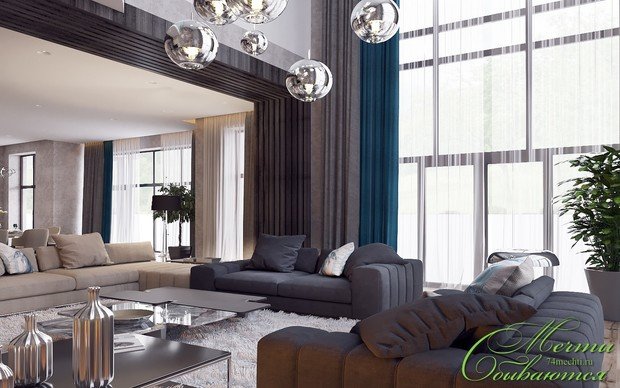 Фото из портфолио Интерьер гостиной с элементами бохо-шика – фотографии дизайна интерьеров на INMYROOM