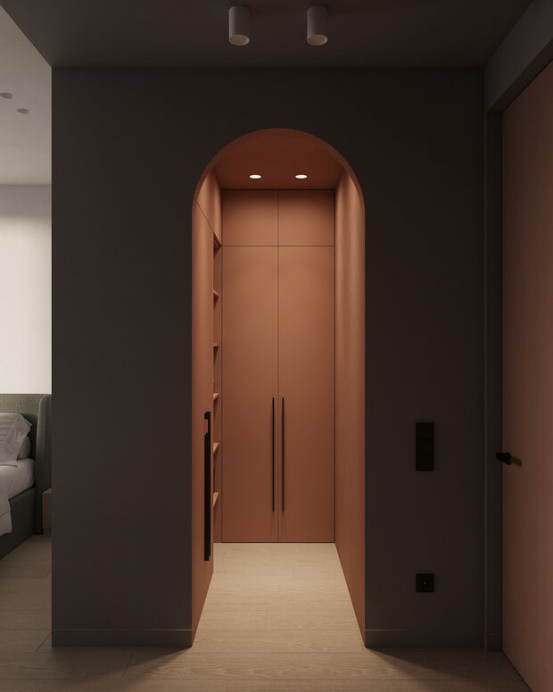 Фотография: Гардеробная в стиле Современный, Квартира, Проект недели, Химки, 2 комнаты, 60-90 метров, ADMstudio – фото на INMYROOM