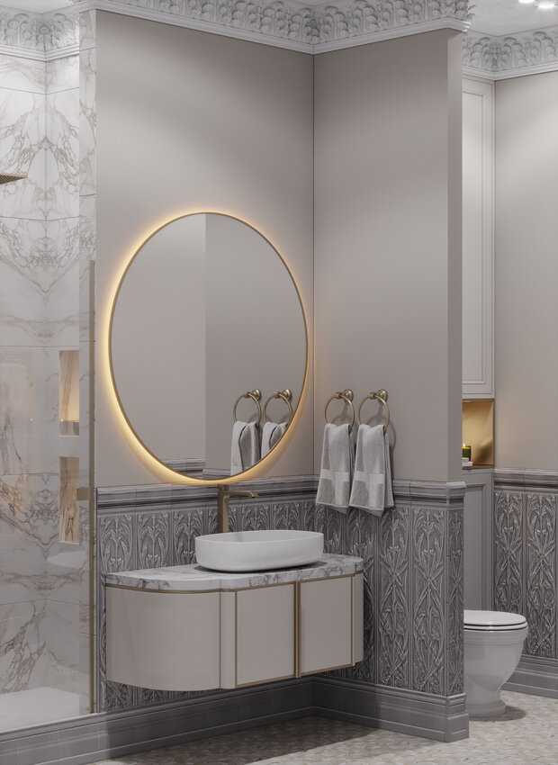 Фото из портфолио Классический интерьер двухуровневой квартиры  – фотографии дизайна интерьеров на INMYROOM