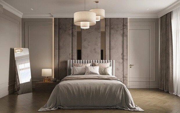 Фото из портфолио Дизайн-проект квартиры в ЖК «Шведская Крона» в неоклассическом стиле – фотографии дизайна интерьеров на INMYROOM