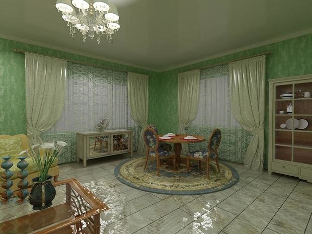 Фото из портфолио Дизайн гостиной в стиле Прованс. – фотографии дизайна интерьеров на INMYROOM